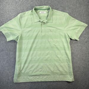 Tommy Bahama Bahama Coast Shirt Mens XL Green Check Golf Performance Stretch